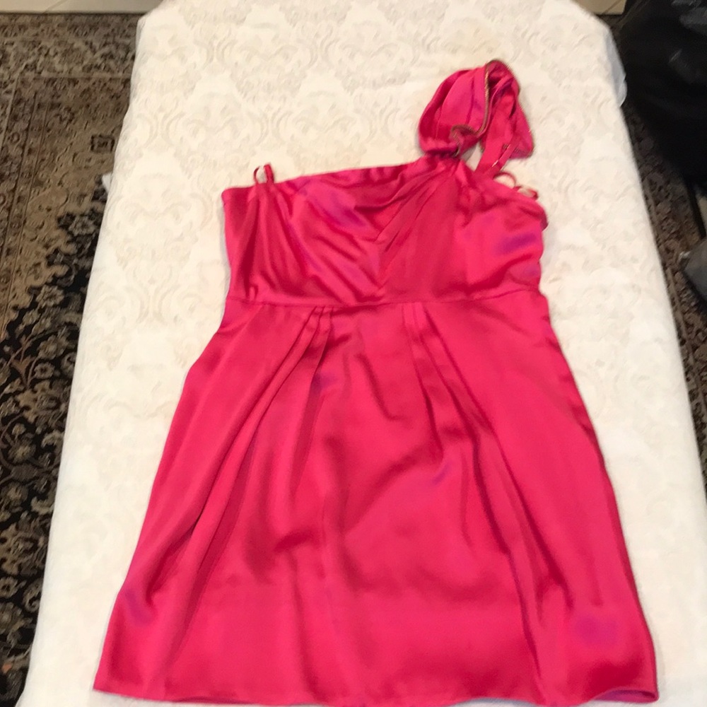 BCBG MaxAzria hot pink dress